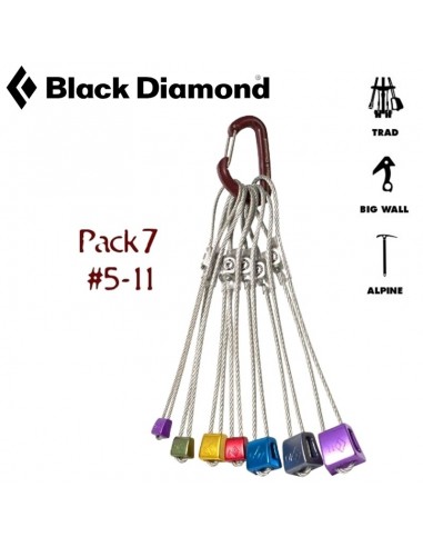 Jeu de 7 Fisureros Diamant noir