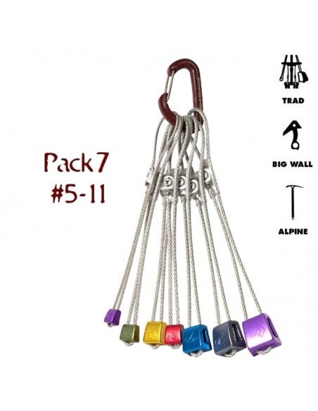 Jeu de 7 Fisureros Diamant noir