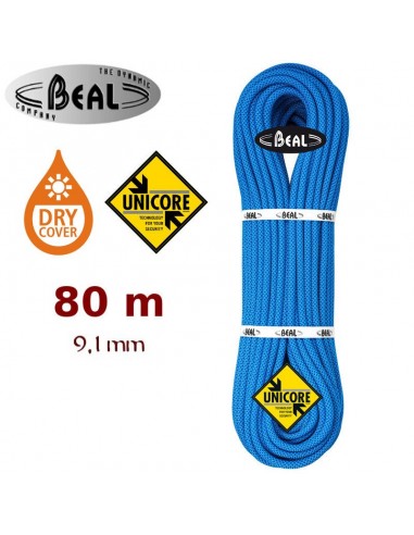 Corde dynamique Beal JOKER 9,1 mm Dry Cover Unicore