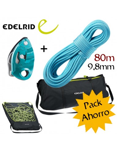 Pack Grigri + cuerda Edelrid Boa...