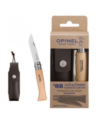 Navaja Tradicion INOX Nº08 con funda - Opinel-