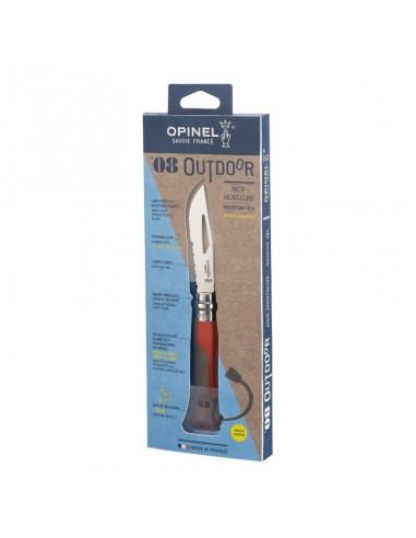 Navaja outdoor INOX Nº08 (Rojo) - Opinel-