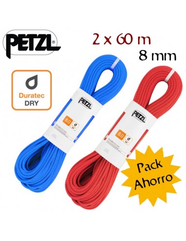 Pack 2 cuerdas Rumba (60m) - Petzl