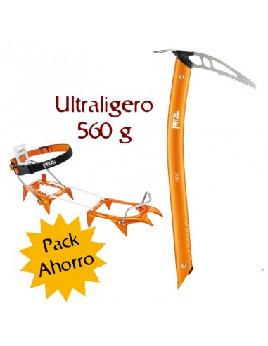 Pack Ride + Leopard LLF - piolet i crampones ultraligeros - Petzl