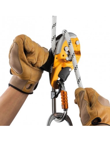 ID\'S de Petzl - Descensor autofrenante con funcion antipánico
