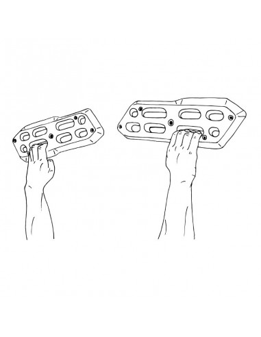 Spinchboard 2 pièces Rouge - Max Climbing