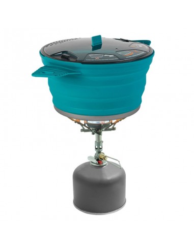 Olla pliant de la mer au sommet