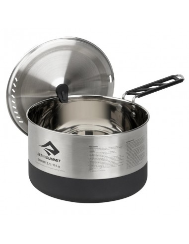 Vue mer au sommet en acier inoxydable