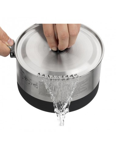 Vue mer au sommet en acier inoxydable