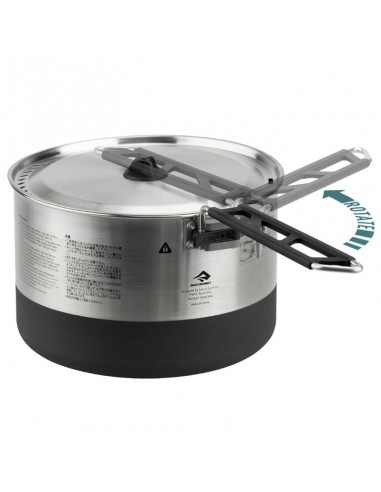 Vue mer au sommet en acier inoxydable