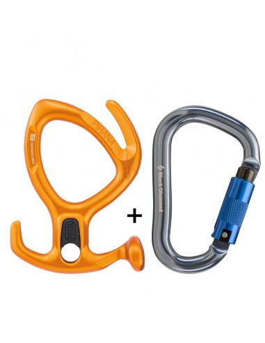 Pack descensor PIRANA con HMS twist - Petzl/Black Diamond