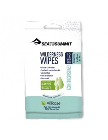 12 lingettes humides pour le voyage ou le camping de la mer au sommet