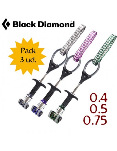 Pack 3 Camalots Z4 Big sizes - Black...