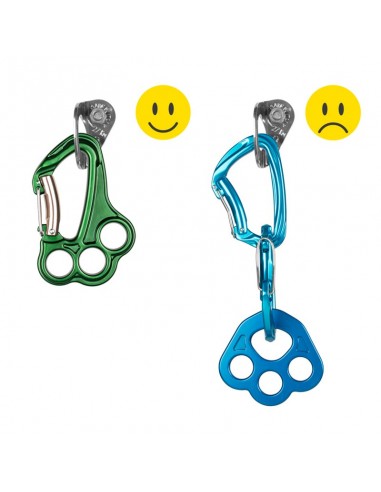 Vlad Twin Gate - Placa multianclaje con mosquetón - Grivel-