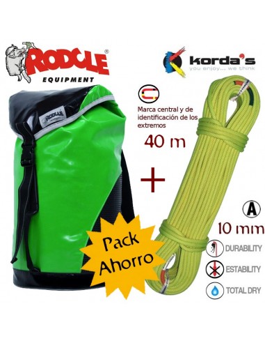 Pack Cuerda Dana 10 (40m) du sac à...