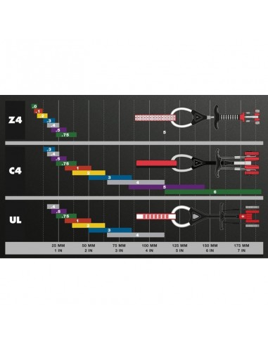 pack 3 camalots z4 tailles moyennes - diamant noir