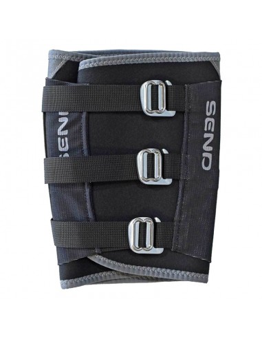 rodillera / mulera boucle grande mince (noir) - envoyer