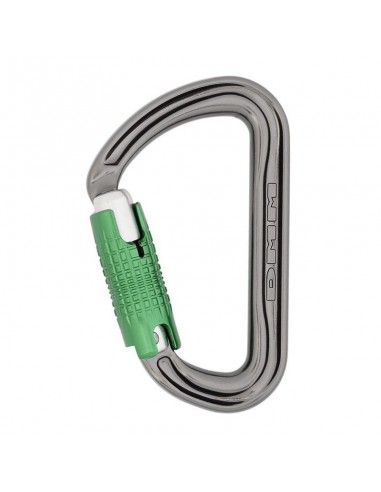 Pack 3 Shadow Locksafe (Titanium/Green) - Mosquetón asimétrico 3 movimientos - DMM