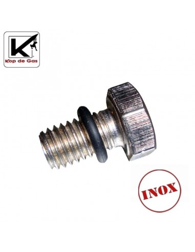 Tornillo Inoxidable M8 x 14mm con junta tórica - Kop de gas