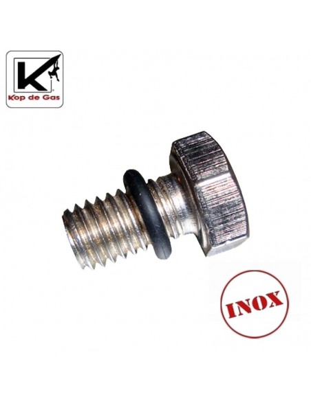 Tornillo Inoxidable M8 x 14mm con junta tórica - Kop de gas