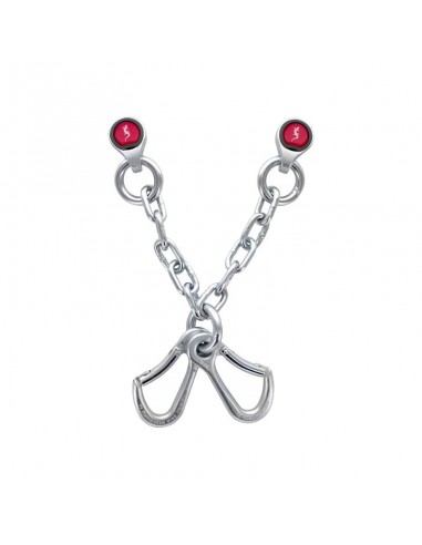 Reunión de acero en V con anclajes R2 Gym y 2 mosquetones Draco KeyLock (D10mm) - Fixe-