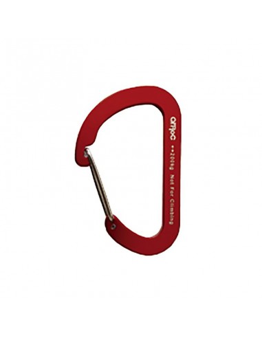 Flat 3 Rojo - Mosquetón auxiliar cuerpo plano - Qi\'Roc