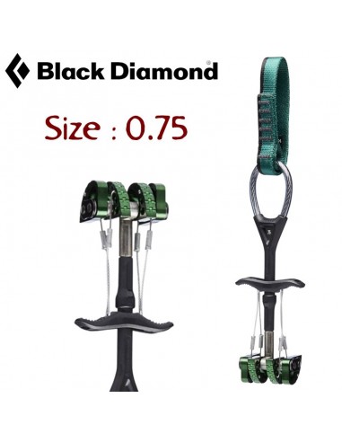 Camalot C4 vert 0,75 - Diamant noir