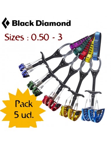 Pack 5 Camalot C4 - Diamant noir