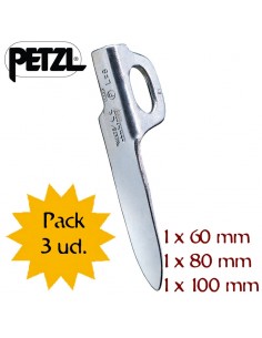 Pack 3 pitones Rocher Mixte - Petzl