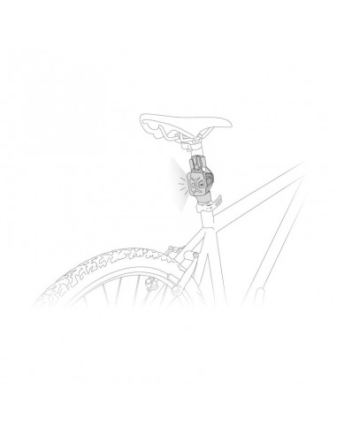 Bike Adapt - Pletina para fijar un frontal Petzl en el manillar o en el sillín de una bici - Petzl