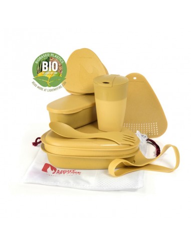kit repas bio 8 pièces (musty jaune) - allumer mon feu