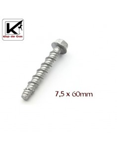 Autorroscante 7,5 - Tornillo autorroscante Cr-Mo de 7,5 x 60mm - Kop de Gas