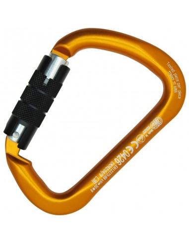 X-LARGE ALU (naranja) - Mosquetón grande con cierre twist lock - Kong