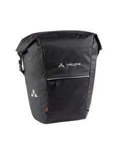 road master roll-it ciré (noir) - sac de vélo 18+4l - vaude 2