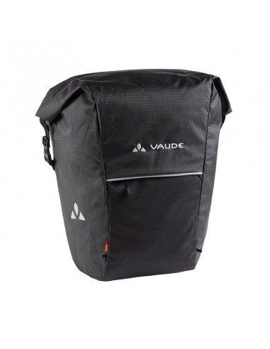 road master roll-it ciré (noir) - sac de vélo 18+4l - vaude