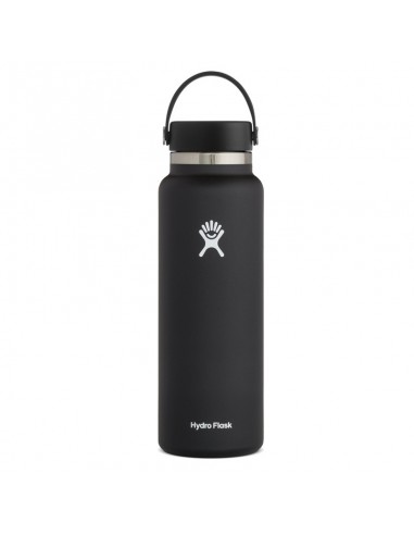Wide Mouth with Flex cap 40 oz (Black) - Termo doble pared acero inoxidable - HydroFlask