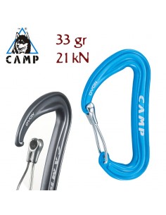 Dyon (light Blue) - Mousqueton superléger avec système anti-accrochage - Camp