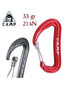Dyon (Red) - Mousqueton superléger avec système anti-accrochage - Camp
