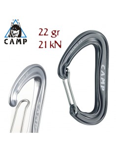 Nano 22 (Gun Metal) - Mosquetón pequeño y ultraligero - Camp