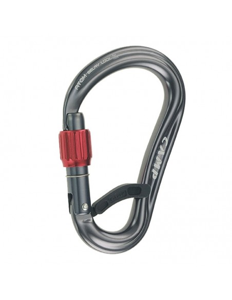 Atom Belay Lock (Gun metal) - Mosquetón HMS rosca - Camp