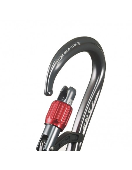 Atom Belay Lock (Gun metal) - Mosquetón HMS rosca - Camp