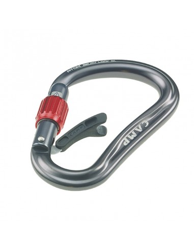 Atom Belay Lock (Gun metal) - Mosquetón HMS rosca - Camp