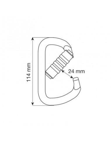 D Pro 3Lock - Mosquetón con rosca - Camp