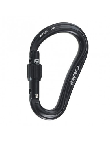 Atom Lock (Black) - Mosquetón HMS rosca - Camp