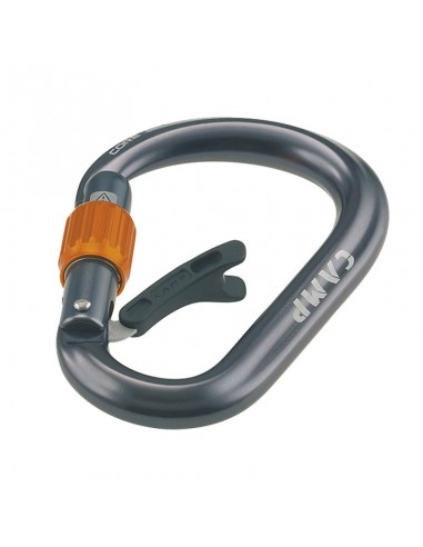Core Belay Lock - Gun Metal - Mosquetón HMS roca con gatillo - Camp