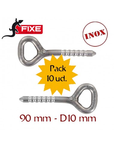 Pack 10 en inox. A 316L - 90mm...