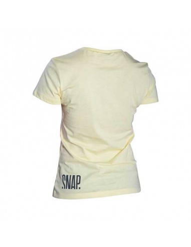 logo t-shirt (jaune) - chemise manches courtes femme - snap