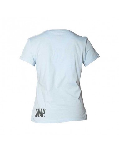 t-shirt logo (bleu clair) - chemise manches courtes femme - snap snap