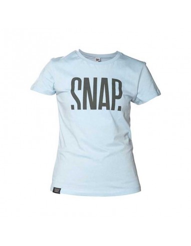 t-shirt logo (bleu clair) - chemise manches courtes femme - snap snap
