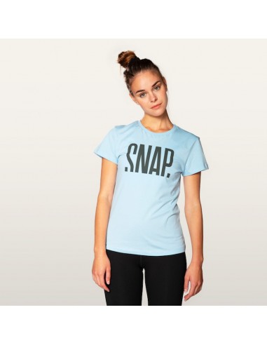 t-shirt logo (bleu clair) - chemise manches courtes femme - snap snap
